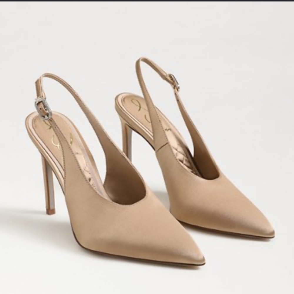 Sam Edelman Tan Slingback Heels